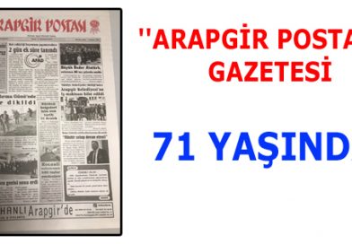 ARAPGİR POSTASI GAZETESİ 71 YAŞINDA!