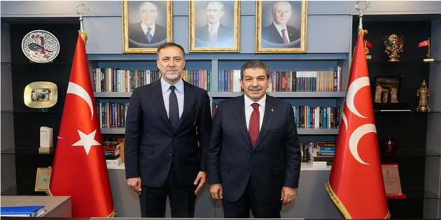 TEVFİK GÖKSU’DAN VOLKAN YILMAZ’A HAYIRLI OLSUN ZİYARETİ